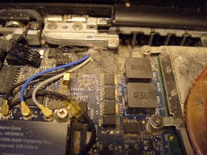 very dirty laptop