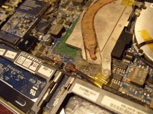 dust inside of laptop